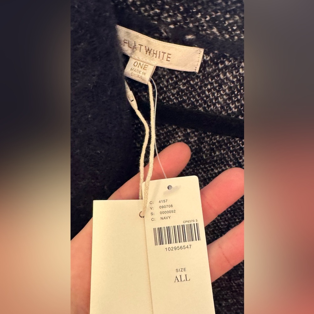 NWT Anthropologie Flat White Mariel Longline Cardigan: Dog Icon Edition navy OS - Picture 8 of 8